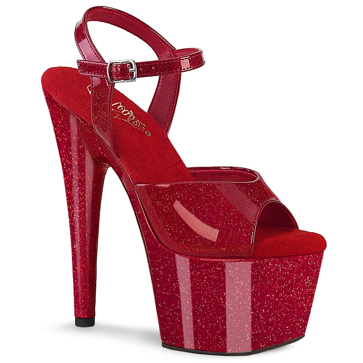 ADORE 709GP Ruby Red Glitter Pat/M