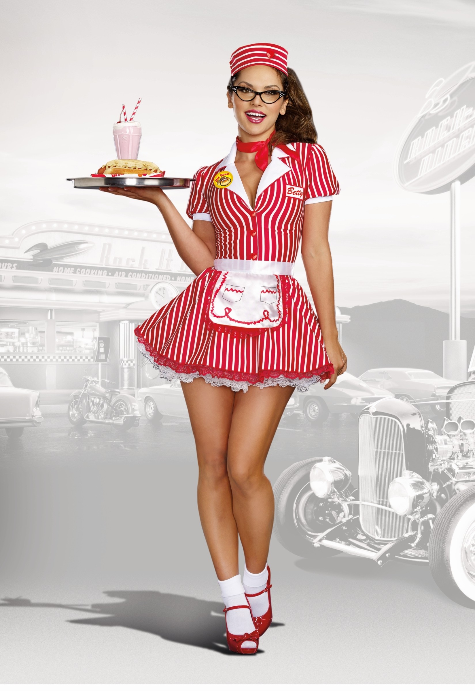 Retro konobarica 49975